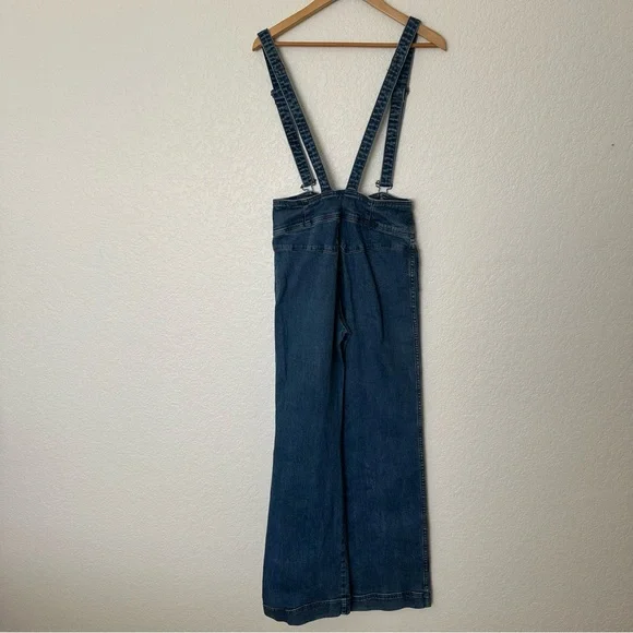 Free People Penrose High Waisted Denim Overalls - Picture 6 of 12